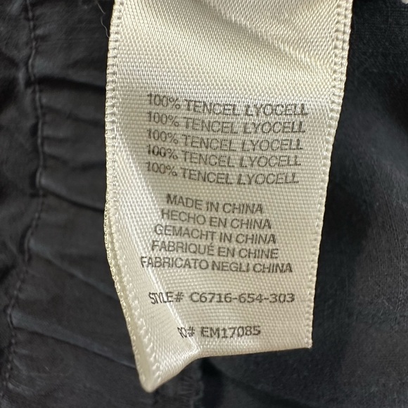 Anthropologie Cloth & Stone 100% Tencell Tyocell Long Sleeves Black Jumpsuit - Picture 12 of 13